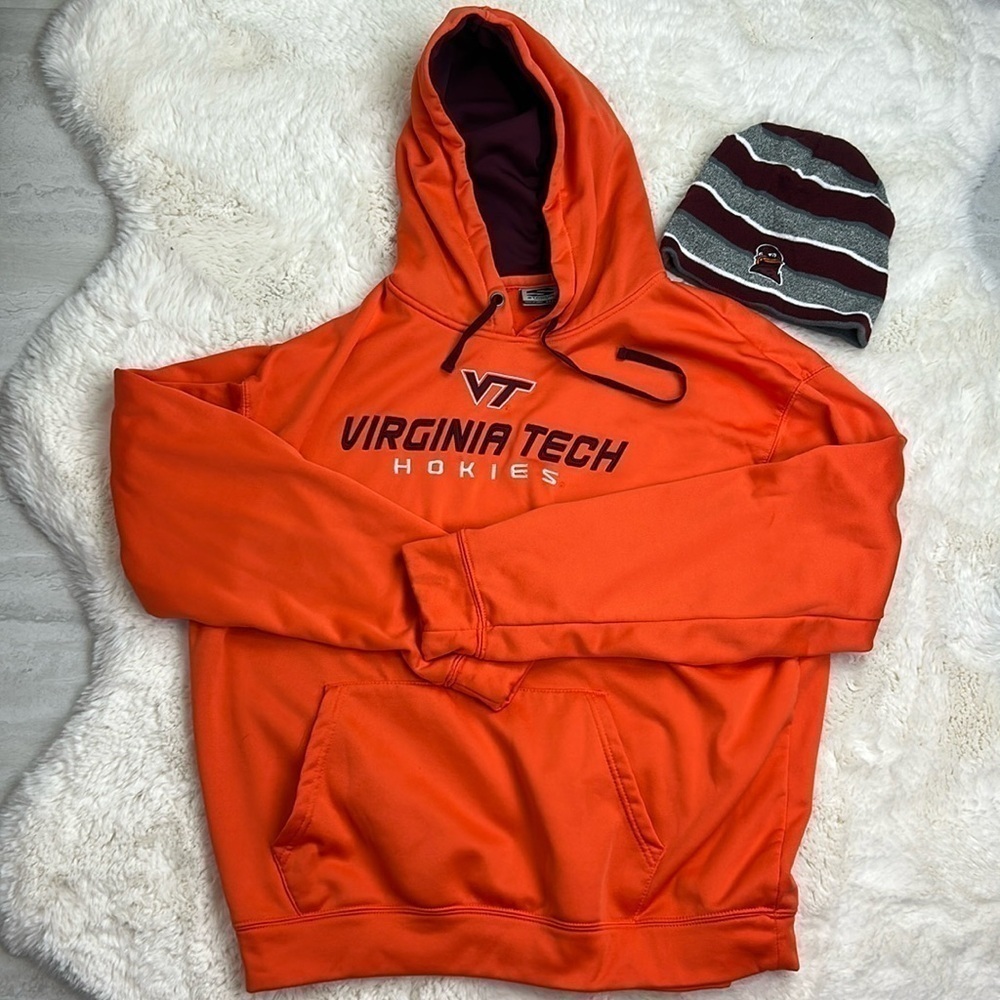 Virginia Tech Hokies Hoodie & Reversible Beanie Set
